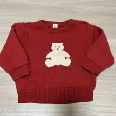 GAP 赤いニットセーター 80