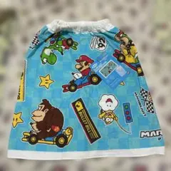 マリオ　任天堂　タオル　ラップタオル　巻きタオル　スナップ付きタオル