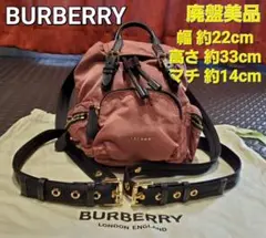 【未使用に近い】BURBERRY バックパック ナイロン ゲラフィティーリュック