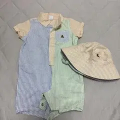 GAP ロンパース　半袖　帽子　セット ベビー服　ショートオール