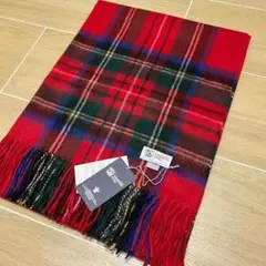 ジョンストンズ カシミア大判ストール☆ ブラック0