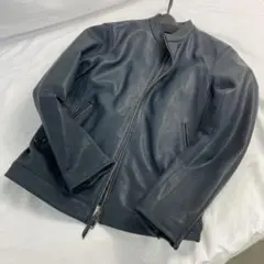 美品 ユナイテッドアローズ ライダースジャケット ネイビー
