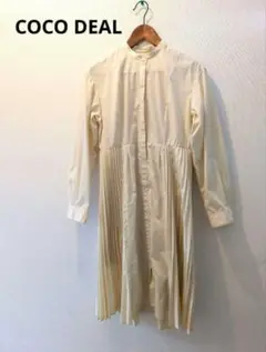 美品　COCO DEAL アイボリー シャツワンピース　size1