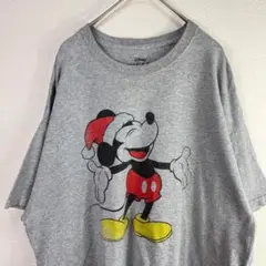 USA古着 ディズニー Disney ミッキーマウス サンタ Tシャツ