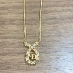 Christian Dior クリスチャンディオール ネックレス ラインストーン