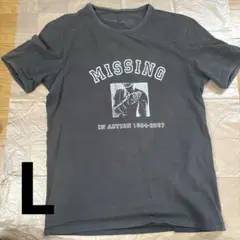 メンズ　Tシャツ　L スミ黒　黒