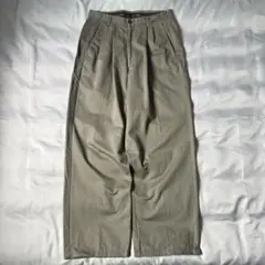 90s vintage HAGGAR ツータック バギー チノパンツ カーキ