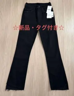 【新品】MOTHER BLACK INSIDER CROP