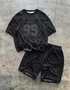 新品未使用ロサンゼルス95ブラックスポーツウェアセット Tシャツ・サイズ選択可能