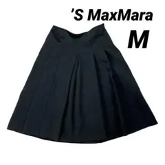 sMaxMara マックスマーラ プリーツスカート ブラック M