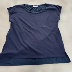 フィル・エ・クチーレ　ネイビー ノースリーブ Tシャツ