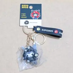 関西万博 万博会場限定 ミャクミャク モノクロキーホルダー クロミ