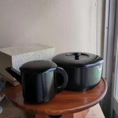 茶道具】茶器　露地用具　黒漆塗り　湯桶　ゆとう　茶会　茶事　茶の湯 茶道具】茶器 露地用具 黒漆塗り 湯桶 ゆとう 茶会 茶事 茶の湯