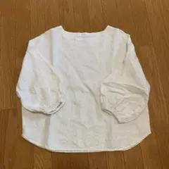 ホワイト バルーン袖 シャツ