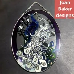 ★ジョンベイカー★アートステンドグラスJ★Joan Baker Designs Vintage JOAN BAKER Designs CATS Hand Painted Stained Glass