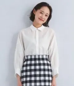 【グリーンレーベルリラクシング】シアー ドルマン ショート シャツ