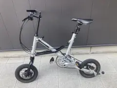 折りたたみ自転車 OX PECO pocci ホワイト アルミ 生産終了非売品 OX BIKE ペコポッチ PECO POCCI 年式不明 アルミ 折りたたみ