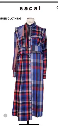 sacai サカイ 22AW ワンピース サイズ1 新品未使用