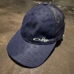 ★00s OAKLEY ロゴ刺繍 メッシュキャップ 6パネル BBキャップ