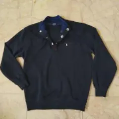 美品、POLO カジュアルニット LL ダークブルー