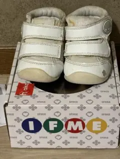 IFMEBABYイフミーファーストシューズ11.5cm白ホワイトシルバー