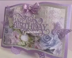 カッティングダイ　B630　Happy　Birthday　誕生日　英字
