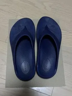 Oofos ネイビー リカバリーサンダル　25cm
