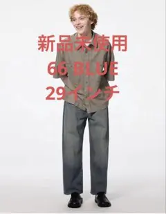 GU バギージーンズ　丈標準66 BLUE サイズ29