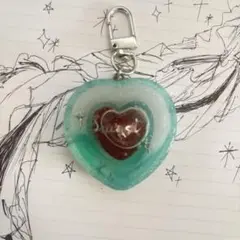 ダブルハートシェイカー ハートシェイカー ハンドメイド UVレジン
