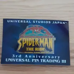 ユニバーサルスタジオ　スパイダーマン　ピンバッヂ