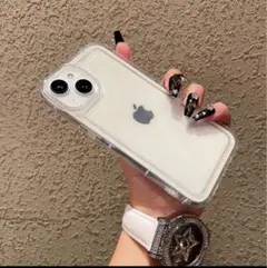 iPhone16eアクスタケース クリア シェイカー 推し活ケース シャカシャカ