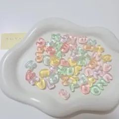 アルファベット　デコパーツ　DIYJOJO ソニエル　50個