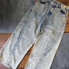 美品 FREAKS STORE ワイドシルエット ヴィンテージカーブデニム