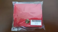 【未使用】　本革コインケース　赤