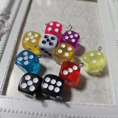 キーホルダー チャーム サイコロ風