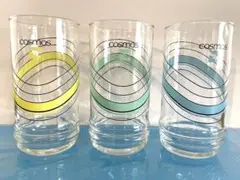 昭和レトロcosmos ガラスコップ3個セット