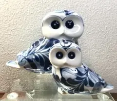 美品 DANSK ダンスク ニールス レフスガード フクロウ置き物 2セット