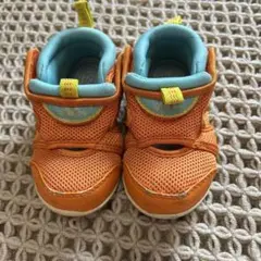 New Balance メッシュスニーカー オレンジ/青