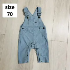 POLO Babyコーデュロイ オーバーオール 水色◎70サイズ