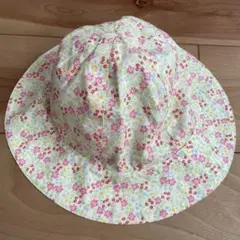 プチバトー　花柄　帽子　3/4ans 102cm