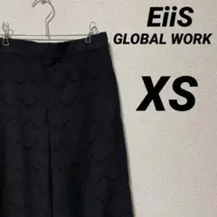 グローバルワーク　パンツ　高山直子コラボ　低身長　EiiS レース　黒　XS