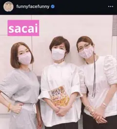 “渡辺 満里奈”【新品 ☆紙タグ＋替えボタン付】★sacai サカイ★シャツ