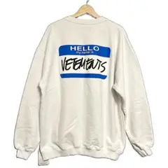 未使用訳あり) VVETEMENTS My name is スウェット