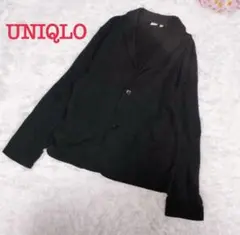 UNIQLO/ユニクロ　ブラック テーラードジャケット Mサイズ　シンプル