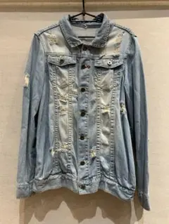 VENCE ダメージデニムジャケット