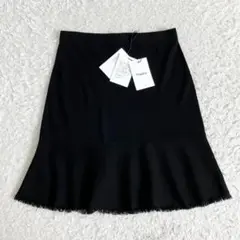 現行✨新品タグ付き✨セオリー スカート サマーニット フレア ブラック 黒 S