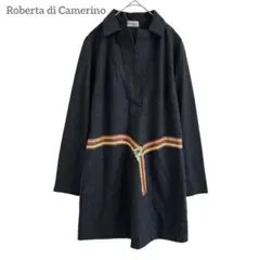美品✨ロベルタディカメリーノ ウール ニット 長袖チュニック 日本製 ベルト風