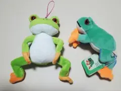アカメアマガエル マスコットストラップ2点セット カエル