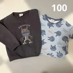 だだんだん　Tシャツ　トレーナー 100 ２枚セット