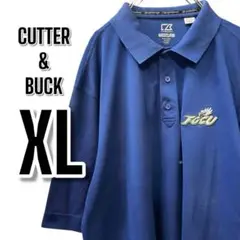 【729】Cutter & Buck ポロシャツ XL TCU刺繍 USA古着